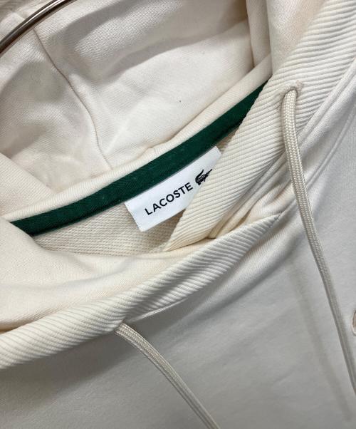 LACOSTE（ラコステ）LACOSTE (ラコステ) ボアワニロゴスウェットフーディードレス ベージュ サイズ:	SIZE 38の古着・服飾アイテム