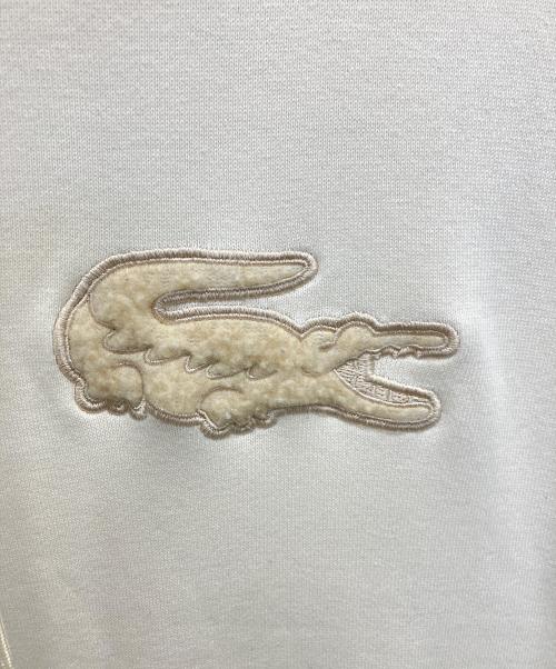 LACOSTE（ラコステ）LACOSTE (ラコステ) ボアワニロゴスウェットフーディードレス ベージュ サイズ:	SIZE 38の古着・服飾アイテム