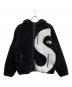 THE NORTH FACE（ザ ノース フェイス）の古着「S Logo Hooded Fleece Jacket」｜ブラック