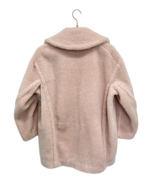 FRAY ID（フレイ アイディー）FRAY ID (フレイ アイディー) ECOPELボアミドルコート ピンク サイズ:SIZE 1の古着・服飾アイテム