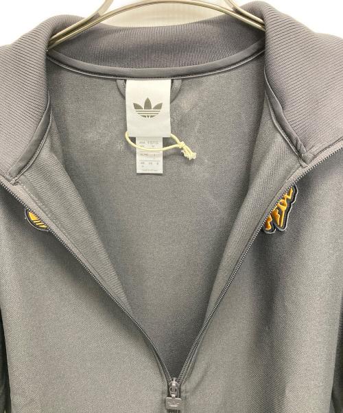 adidas（アディダス）adidas (アディダス) トラックジャケット グレー×オレンジ サイズ:Lの古着・服飾アイテム