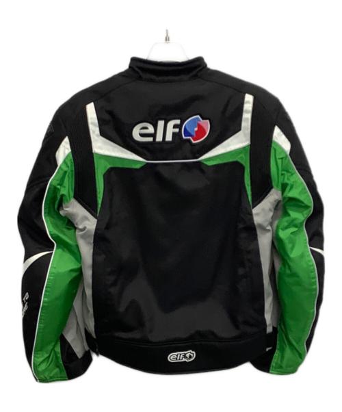 elf（エルフ）elf (エルフ) プロテクタージャケット ブラック×グリーン サイズ:SIZE Lの古着・服飾アイテム