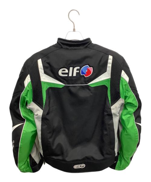 elf（エルフ）elf (エルフ) プロテクタージャケット ブラック×グリーン サイズ:SIZE Lの古着・服飾アイテム