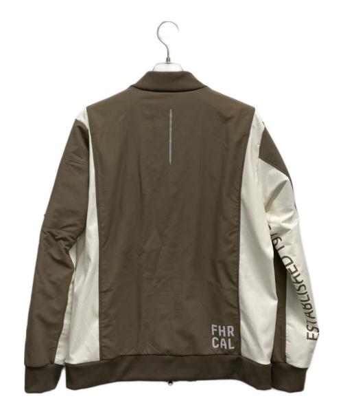 OAKLEY（オークリー）OAKLEY (オークリー) ゴルフウェア(トップス) ホワイト×ブラウン サイズ:2XLの古着・服飾アイテム