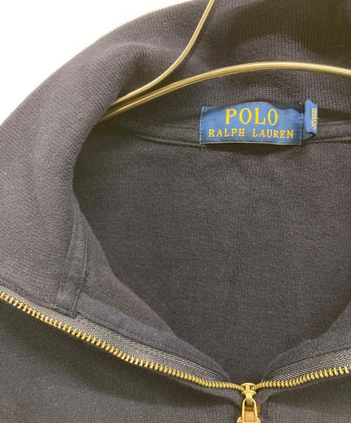 POLO RALPH LAUREN（ポロ・ラルフローレン）POLO RALPH LAUREN (ポロ・ラルフローレン) ハーフジップスウェット ネイビー サイズ:Mの古着・服飾アイテム
