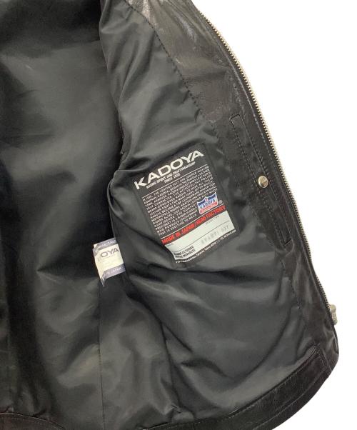 KADOYA（カドヤ）KADOYA (カドヤ) シングルライダースジャケット ブラック サイズ:SIZE 3Lの古着・服飾アイテム