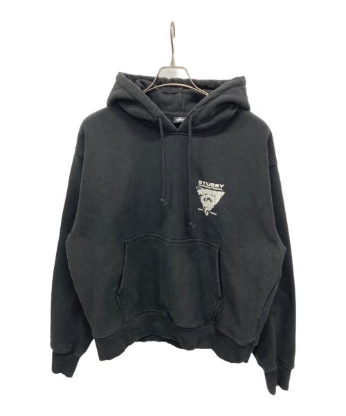stussy（ステューシー）stussy (ステューシー) California Dragon Hoodie ブラック×ホワイト サイズ:SIZE Lの古着・服飾アイテム