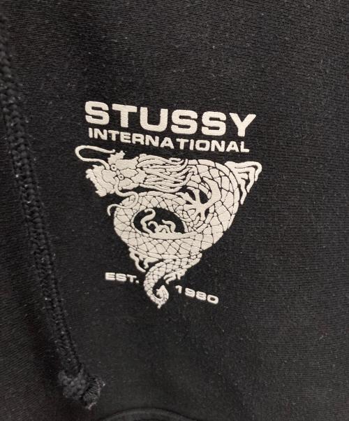 stussy（ステューシー）stussy (ステューシー) California Dragon Hoodie ブラック×ホワイト サイズ:SIZE Lの古着・服飾アイテム