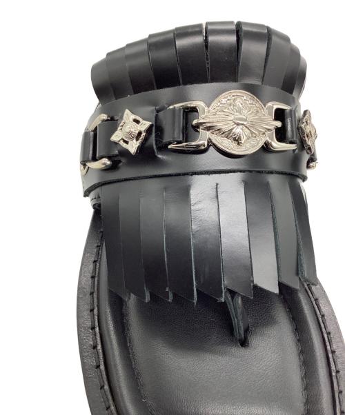 TOGA PULLA（トーガ プルラ）TOGA PULLA (トーガ プルラ) タッセルサンダル ブラック サイズ:SIZE 23cmの古着・服飾アイテム