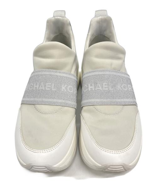 MICHAEL KORS（マイケル・コース）MICHAEL KORS (マイケル・コース) スリッポン ベージュ×ホワイト サイズ:SIZE 7.5の古着・服飾アイテム