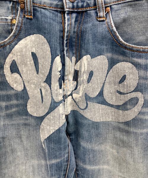 A BATHING APE（アベイシングエイプ）A BATHING APE (アベイシングエイプ) デニムパンツ インディゴ サイズ:SIZE 76cmの古着・服飾アイテム