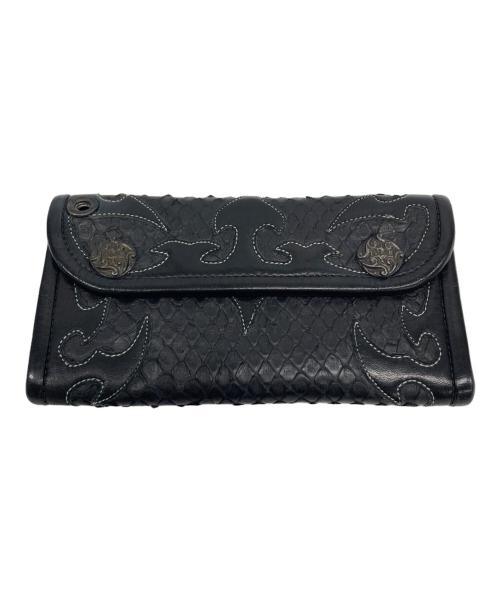 BILL WALL LEATHER（ビルウォールレザー）BILL WALL LEATHER (ビルウォールレザー) 長財布 ブラックの古着・服飾アイテム