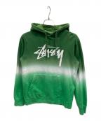 stussyステューシー）の古着「プルオーバーパーカー」｜グリーン