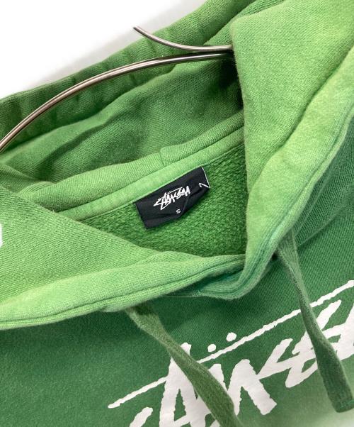 stussy（ステューシー）stussy (ステューシー) プルオーバーパーカー グリーン サイズ:Sの古着・服飾アイテム