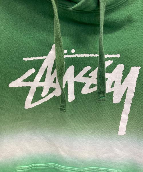 stussy（ステューシー）stussy (ステューシー) プルオーバーパーカー グリーン サイズ:Sの古着・服飾アイテム
