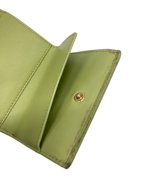 CELINE（セリーヌ）CELINE (セリーヌ) 3つ折り財布 グリーンの古着・服飾アイテム