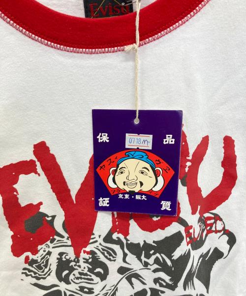 EVISU（エヴィス）EVISU (エヴィス) 半袖カットソー ホワイト×レッド サイズ:M 未使用品の古着・服飾アイテム