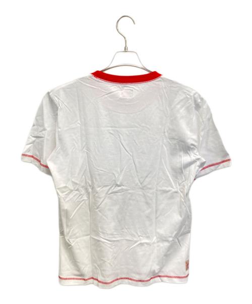 EVISU（エヴィス）EVISU (エヴィス) 半袖カットソー ホワイト×レッド サイズ:M 未使用品の古着・服飾アイテム