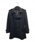 BURBERRY BLACK LABELバーバリーブラックレーベル）の古着「ライナー付カシミヤ混コート」｜ブラック