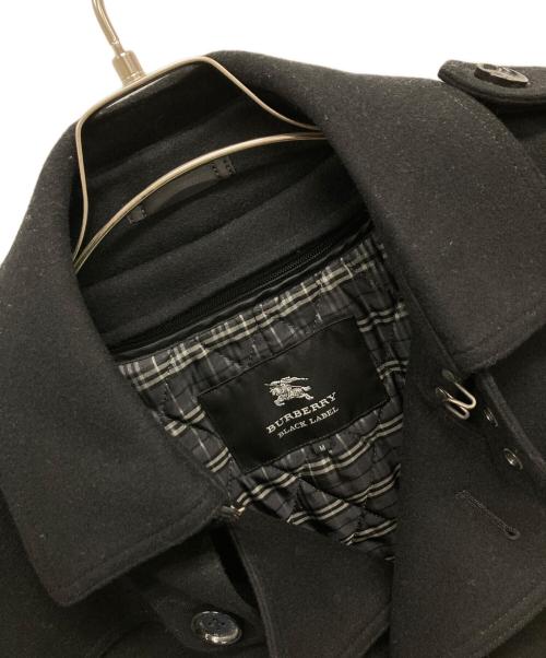 BURBERRY BLACK LABEL（バーバリーブラックレーベル）BURBERRY BLACK LABEL (バーバリーブラックレーベル) ライナー付カシミヤ混コート ブラック サイズ:SIZE Mの古着・服飾アイテム