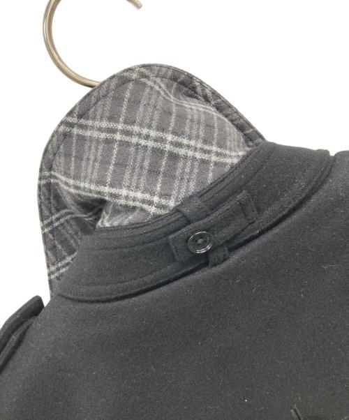 BURBERRY BLACK LABEL（バーバリーブラックレーベル）BURBERRY BLACK LABEL (バーバリーブラックレーベル) ライナー付カシミヤ混コート ブラック サイズ:SIZE Mの古着・服飾アイテム