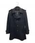 BURBERRY BLACK LABEL（バーバリーブラックレーベル）の古着「ライナー付カシミヤ混コート」｜ブラック