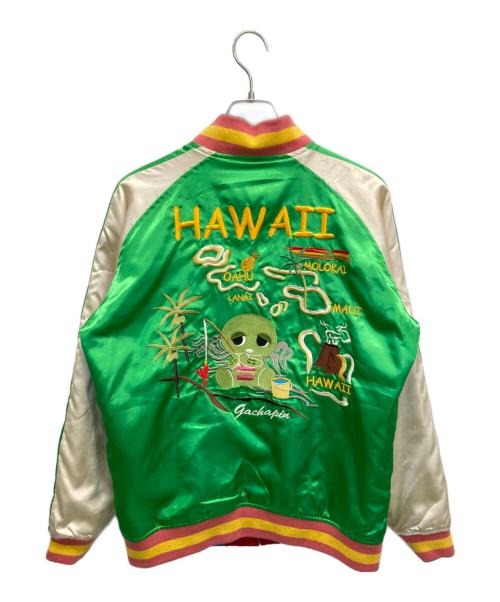 DEATH VALLEY（DEATH VALLEY）DEATH VALLEY (DEATH VALLEY) リバーシブルスカジャン グリーン×レッド サイズ:SIZE Mの古着・服飾アイテム