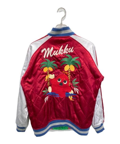 DEATH VALLEY（DEATH VALLEY）DEATH VALLEY (DEATH VALLEY) リバーシブルスカジャン グリーン×レッド サイズ:SIZE Mの古着・服飾アイテム