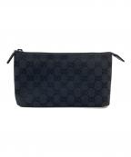 GUCCIグッチ）の古着「コスメポーチ」｜ブラック
