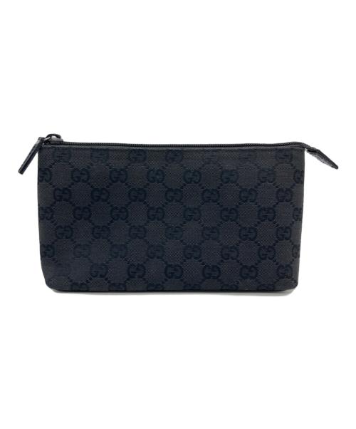 GUCCI（グッチ）GUCCI (グッチ) コスメポーチ ブラックの古着・服飾アイテム