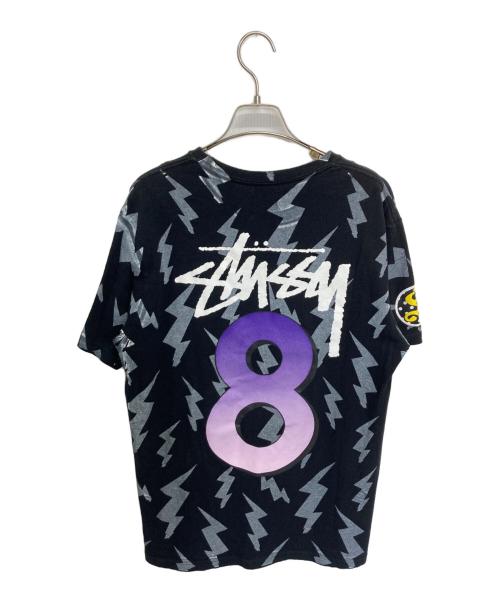 stussy（ステューシー）stussy (ステューシー) 半袖カットソー ブラック×グレー サイズ:Ｍの古着・服飾アイテム