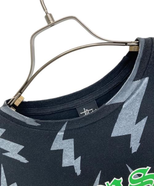 stussy（ステューシー）stussy (ステューシー) 半袖カットソー ブラック×グレー サイズ:Ｍの古着・服飾アイテム