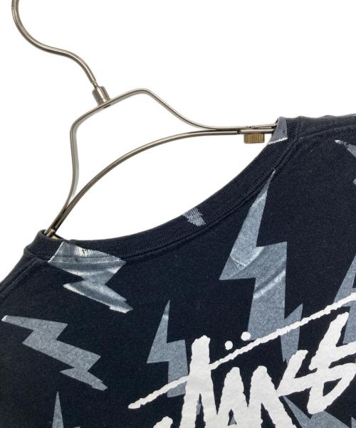 stussy（ステューシー）stussy (ステューシー) 半袖カットソー ブラック×グレー サイズ:Ｍの古着・服飾アイテム