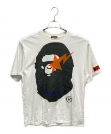 A BATHING APE×HERON PRESTON（アベイシングエイプ×ヘロンプレストン）の古着「半袖カットソー」｜ホワイト