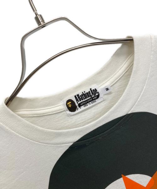 A BATHING APE（アベイシングエイプ）A BATHING APE (アベイシングエイプ) HERON PRESTON (ヘロンプレストン) 半袖カットソー ホワイト サイズ:Mの古着・服飾アイテム