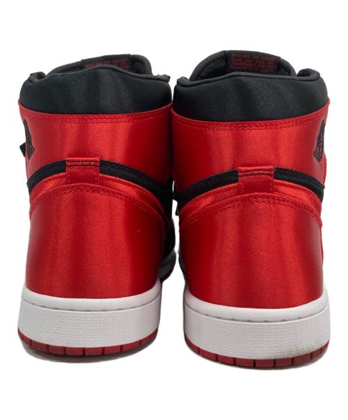 NIKE（ナイキ）NIKE (ナイキ) エアジョーダ1 レトロハイ OG サテンブレッド レッド×ブラック サイズ:28.5の古着・服飾アイテム