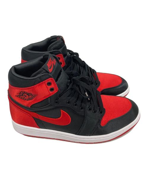 NIKE（ナイキ）NIKE (ナイキ) エアジョーダ1 レトロハイ OG サテンブレッド レッド×ブラック サイズ:28.5の古着・服飾アイテム