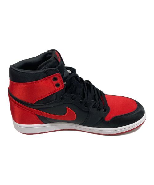 NIKE（ナイキ）NIKE (ナイキ) エアジョーダ1 レトロハイ OG サテンブレッド レッド×ブラック サイズ:28.5の古着・服飾アイテム