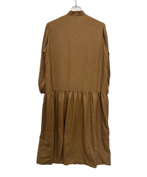 UNITED ARROWS（ユナイテッドアローズ）UNITED ARROWS (ユナイテッドアローズ) 長袖ワンピース ブラウン サイズ:38 未使用品の古着・服飾アイテム