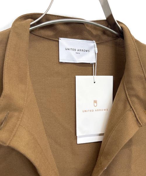 UNITED ARROWS（ユナイテッドアローズ）UNITED ARROWS (ユナイテッドアローズ) 長袖ワンピース ブラウン サイズ:38 未使用品の古着・服飾アイテム
