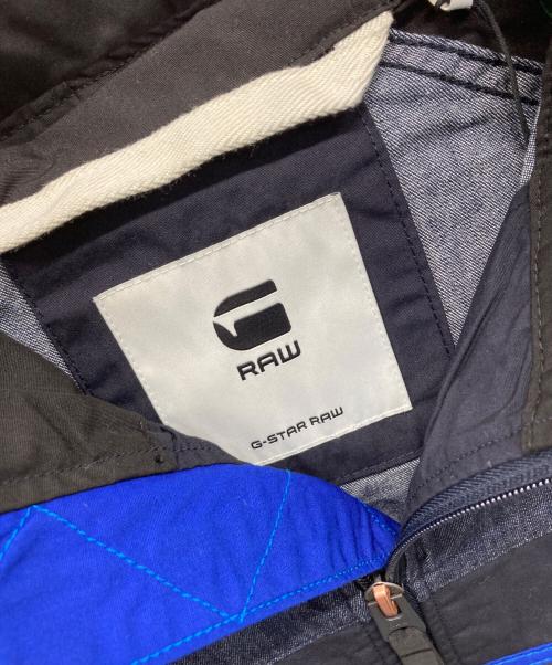 G-STAR RAW（ジースターロゥ）G-STAR RAW (ジースターロゥ) Denim Mix Hooded Jacket ブラック×インディゴ×ブルー サイズ:SIZE XXS 未使用品の古着・服飾アイテム