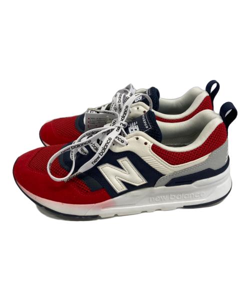 NEW BALANCE（ニューバランス）NEW BALANCE (ニューバランス) ローカットスニーカー レッド×ネイビー サイズ:24の古着・服飾アイテム