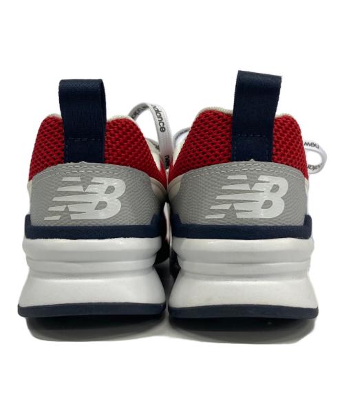 NEW BALANCE（ニューバランス）NEW BALANCE (ニューバランス) ローカットスニーカー レッド×ネイビー サイズ:24の古着・服飾アイテム