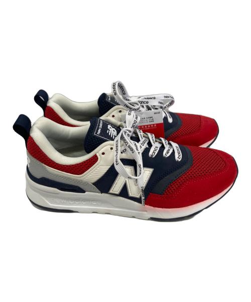 NEW BALANCE（ニューバランス）NEW BALANCE (ニューバランス) ローカットスニーカー レッド×ネイビー サイズ:24の古着・服飾アイテム