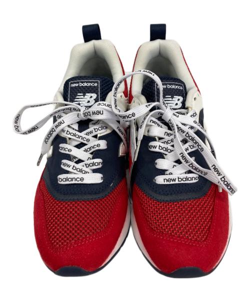 NEW BALANCE（ニューバランス）NEW BALANCE (ニューバランス) ローカットスニーカー レッド×ネイビー サイズ:24の古着・服飾アイテム