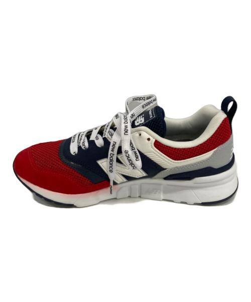 NEW BALANCE（ニューバランス）NEW BALANCE (ニューバランス) ローカットスニーカー レッド×ネイビー サイズ:24の古着・服飾アイテム