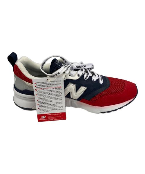 NEW BALANCE（ニューバランス）NEW BALANCE (ニューバランス) ローカットスニーカー レッド×ネイビー サイズ:24の古着・服飾アイテム