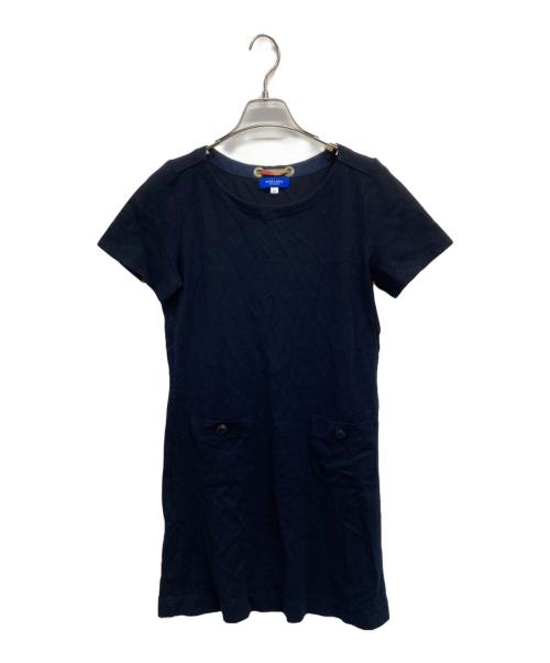 BLUE LABEL CRESTBRIDGE（ブルーレーベルクレストブリッジ）BLUE LABEL CRESTBRIDGE (ブルーレーベルクレストブリッジ) 半袖ワンピース ネイビー サイズ:SIZE 38の古着・服飾アイテム