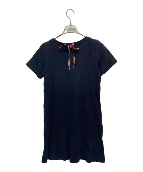BLUE LABEL CRESTBRIDGE（ブルーレーベルクレストブリッジ）BLUE LABEL CRESTBRIDGE (ブルーレーベルクレストブリッジ) 半袖ワンピース ネイビー サイズ:SIZE 38の古着・服飾アイテム