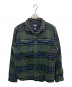 Patagoniaパタゴニア）の古着「長袖シャツ」｜グリーン×ネイビー